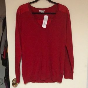 Lacoste Red Sweater Shirt Sz 44/12